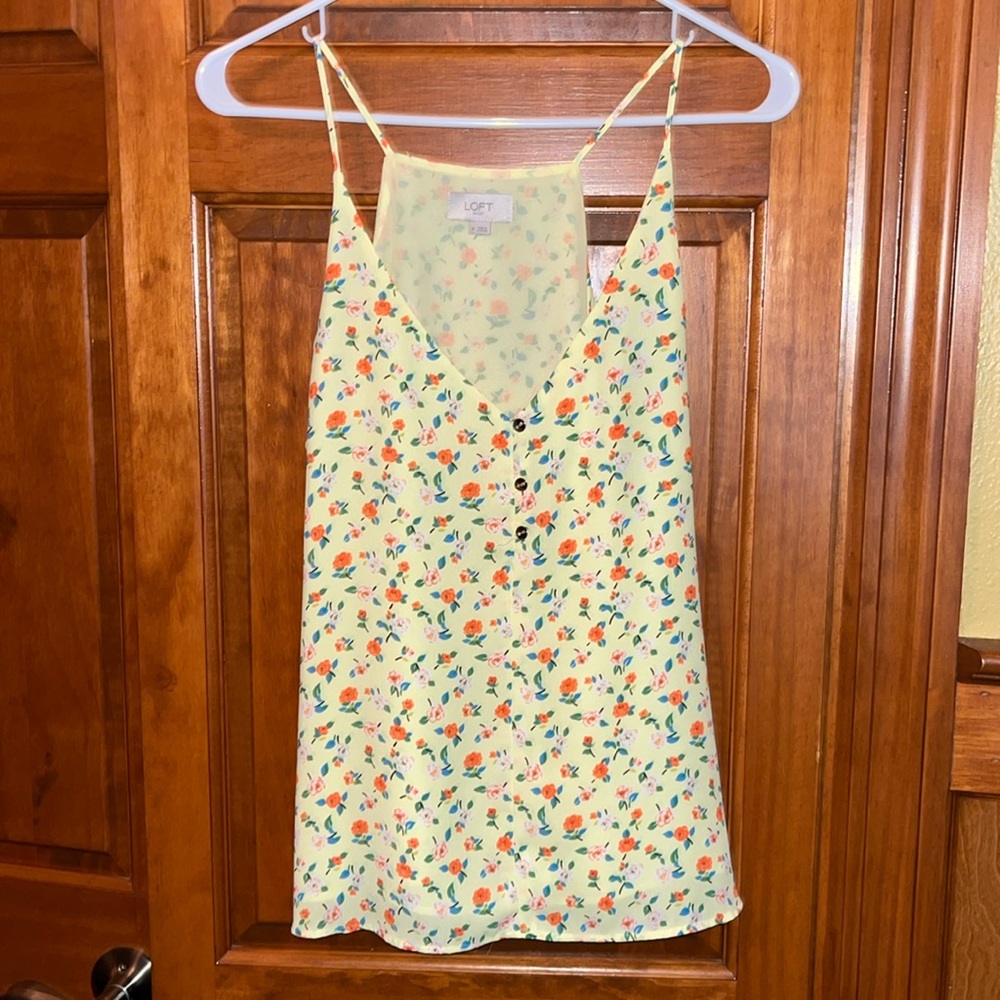 Yellow floral tank
